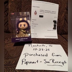 SPECIAL NEW AUTHENTIC Labubu Wings of Fortune Vinyl Plush